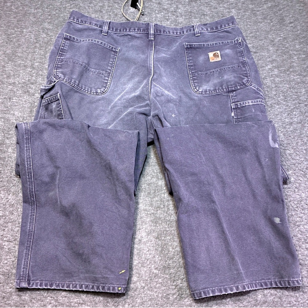 Carhartt B11 PTB Pants Men 42x32 Gray Heavyweight Cotton Canvas Work Distressed